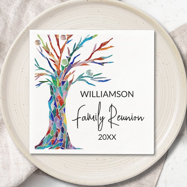 Family Tree Family Reunion Napkin (Creator Uploaded)