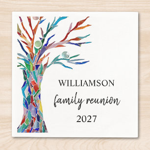 Family Tree Family Reunion Napkin