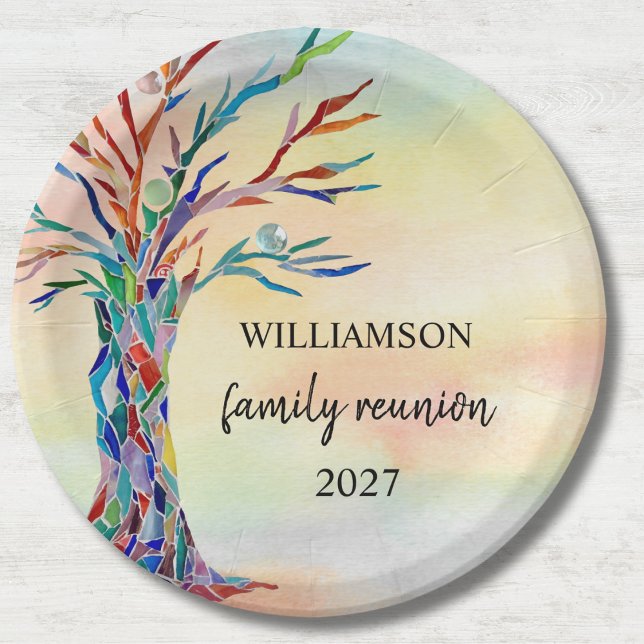  Family Tree Family Reunion  Paper Plate (Creator Uploaded)