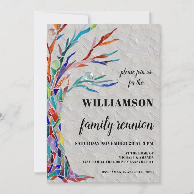 Family Tree Family Reunion Party Invitation (Front)
