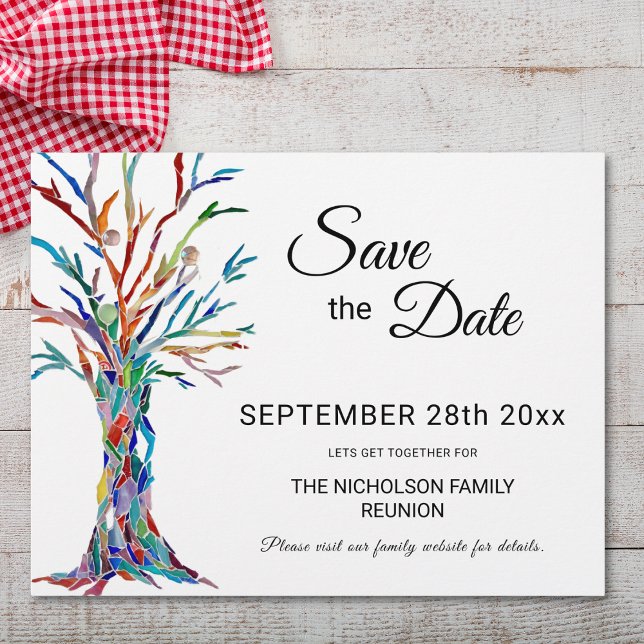 Family Tree Family Reunion Save The Date Flyer (Creator Uploaded)