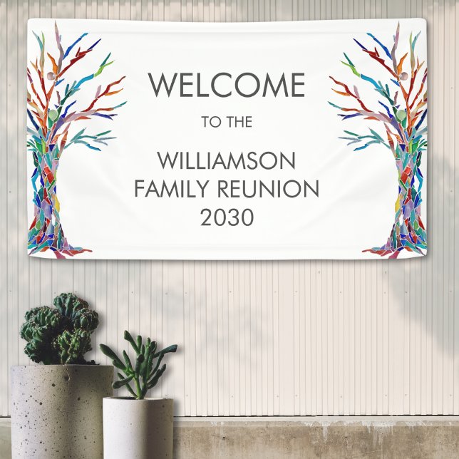 Family Tree family Reunion Welcome Banner (Creator Uploaded)