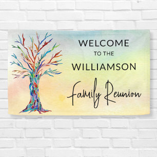 Family Tree Family Reunion Welcome Banner