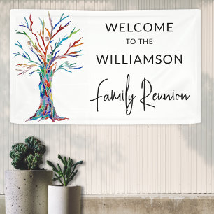 Family Tree Family Reunion Welcome Banner