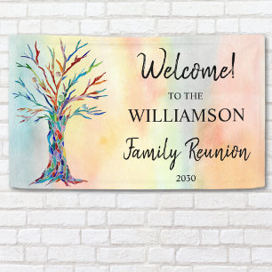 Family Tree Family Reunion Welcome Banner