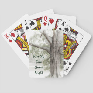 Family Tree Game Night Playing Cards