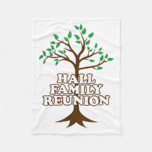 Family Tree Hall Family Reunion Fleece Blanket