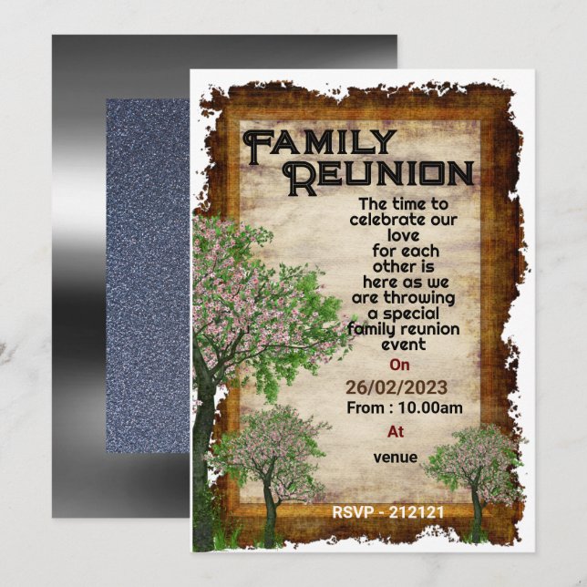 Family Tree Invitation (Front/Back)