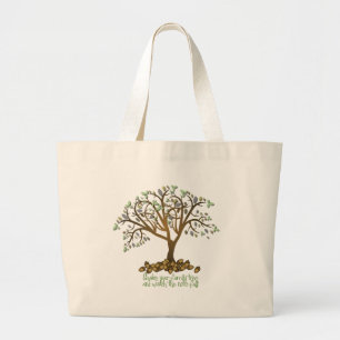 Family Tree Nuts Large Tote Bag