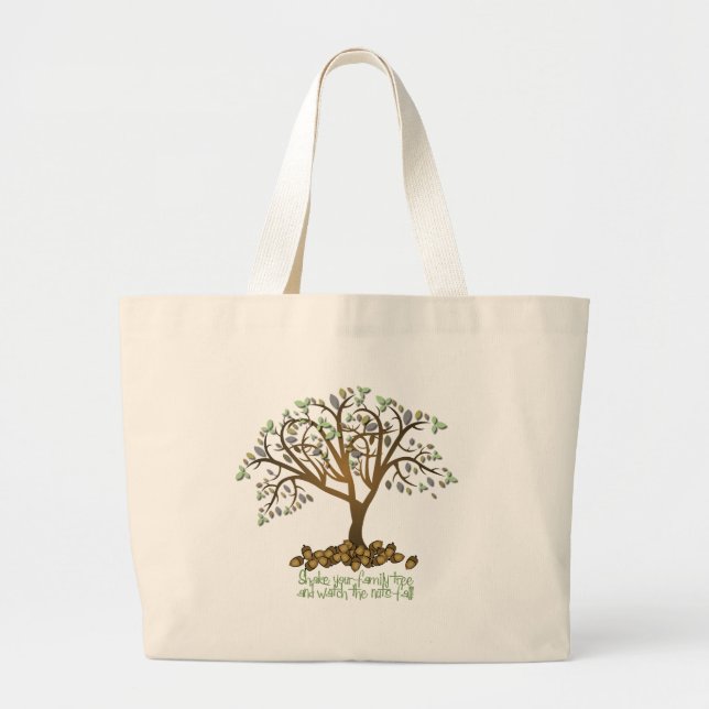 Family Tree Nuts Large Tote Bag (Front)