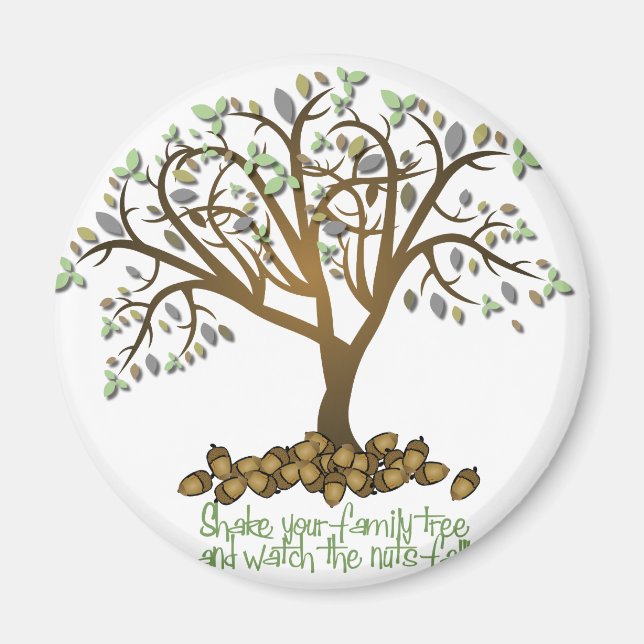 Family Tree Nuts Magnet (Front)