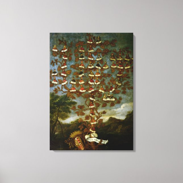 Family Tree of the Cornaro Family Canvas Print (Front)