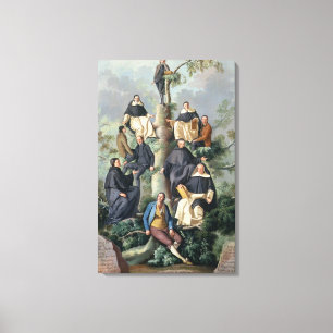 Family Tree of the Sammartin Family, 1787 Canvas Print