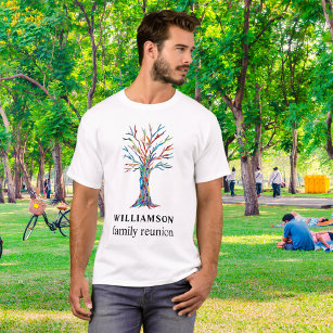 Family Tree Personalised Family Reunion T-Shirt