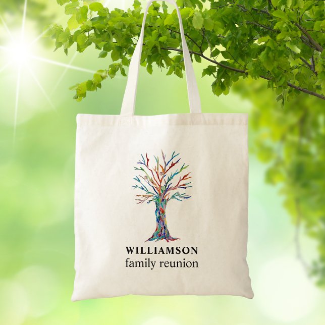 Family Tree Personalised Family Reunion Tote Bag (Creator Uploaded)