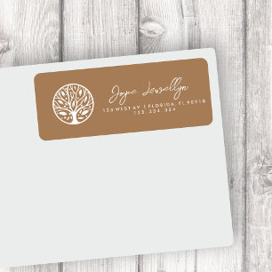 family tree return address label