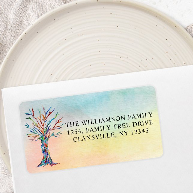 Family Tree Return Address Label (Creator Uploaded)