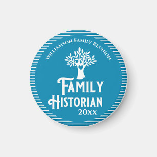 Family Tree Reunion Historian Genealogy Magnet