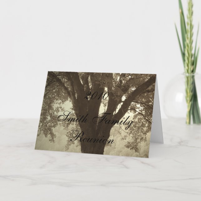 Family Tree Reunion Invitation (Front)