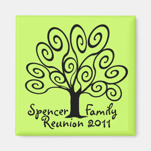 Family Tree Reunion Magnet
