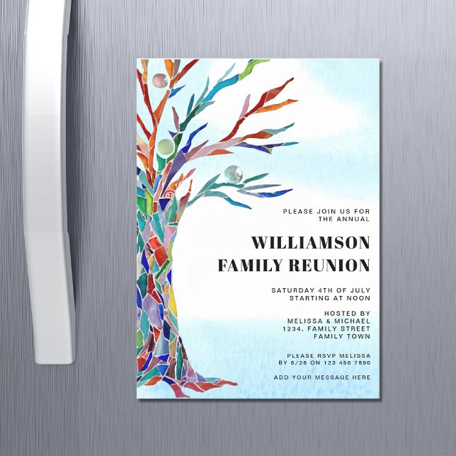  Family Tree Reunion MagnetIc Invitation Card (Creator Uploaded)