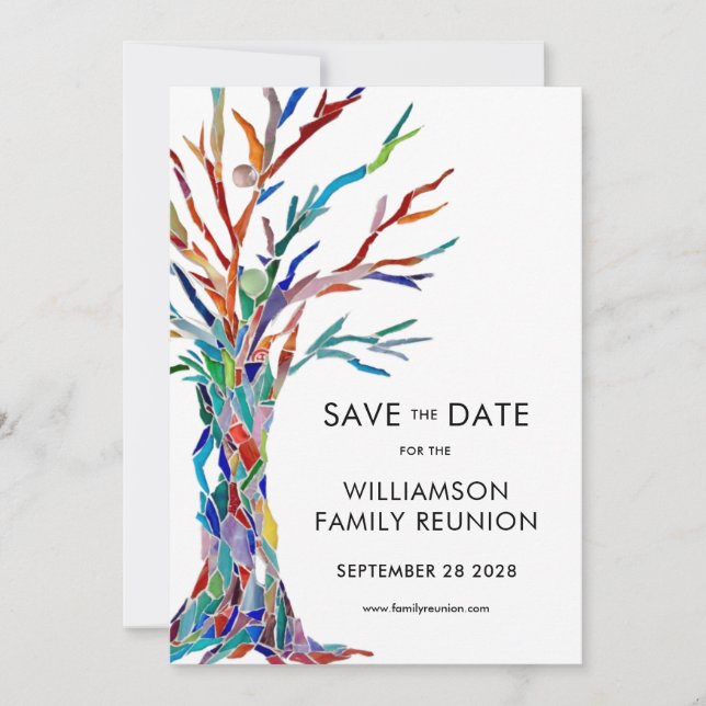 Family Tree Reunion Save The Date (Front)