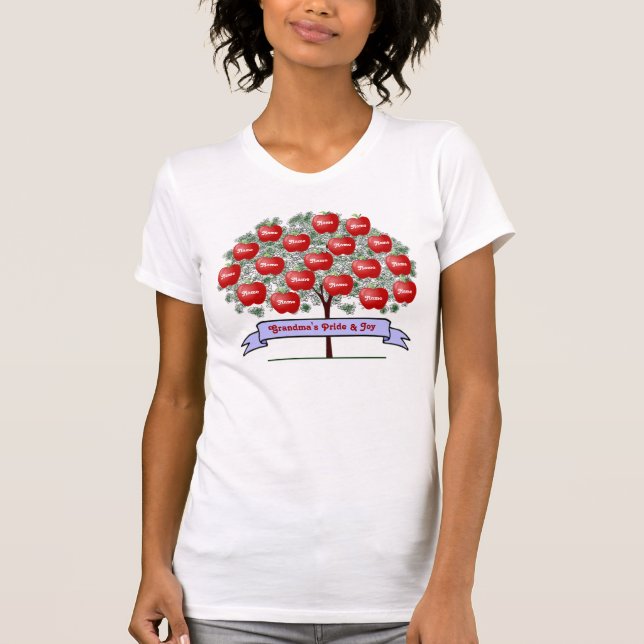Family Tree Shirt - 18 Names (Front)