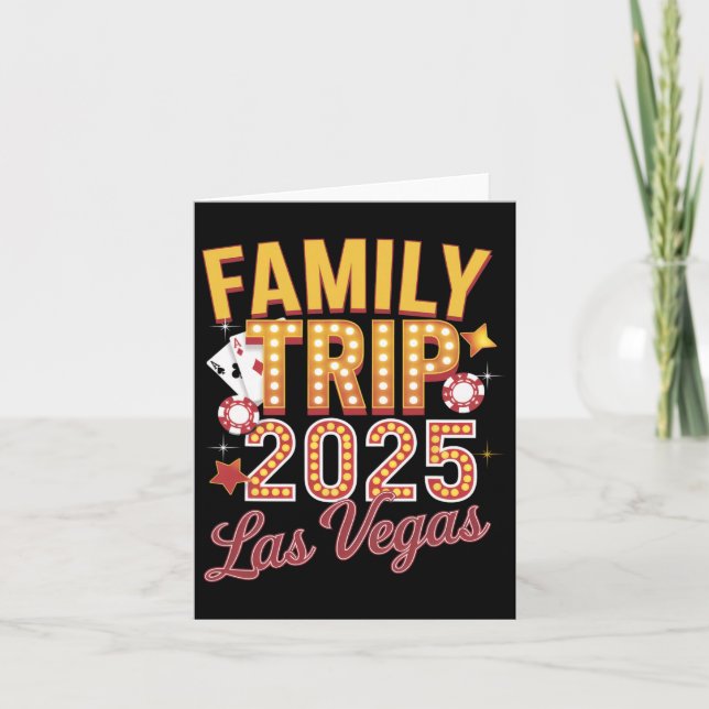 Family Trip 2025 Las Vegas - Family Trip 2025  Card (Front)