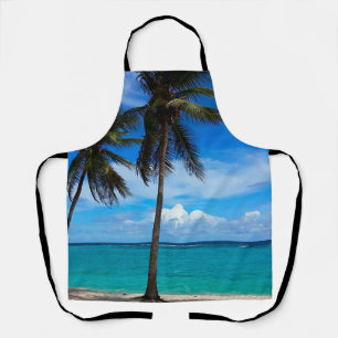 Family Trip Beach Vacation Guadeloupe Caribbean Apron