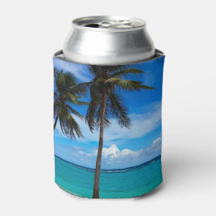 Family Trip Beach Vacation Guadeloupe Caribbean Can Cooler