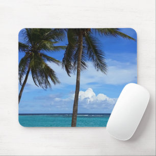 Family Trip Beach Vacation Guadeloupe Caribbean Mouse Pad