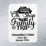 Family Trip Cruise Vacation Ship Door<br><div class="desc">This design may be personalised in the area provided by changing the photo and/or text. Or it can be customised by clicking Personalise this Template and then choosing the click to customise further option and delete or change the colour of the background, add text, change the text colour or style,...</div>