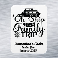 Family Trip Cruise Vacation Ship Door