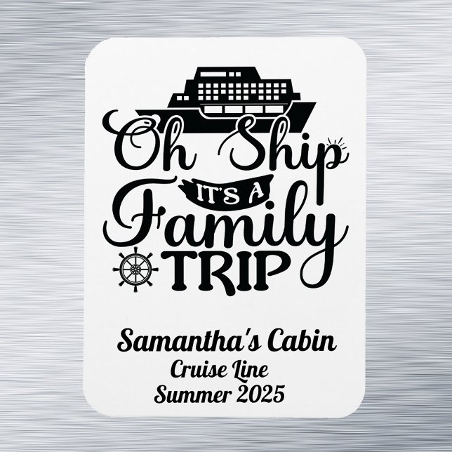 Family Trip Cruise Vacation Ship Door Magnet (Creator Uploaded)