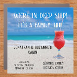 Family Trip Custom Beach Deep Ship Large Car Magnet<br><div class="desc">This design was created though digital art. It may be personalised in the area provide or customising by choosing the click to customise further option and changing the name, initials or words. You may also change the text colour and style or delete the text for an image only design. Contact...</div>
