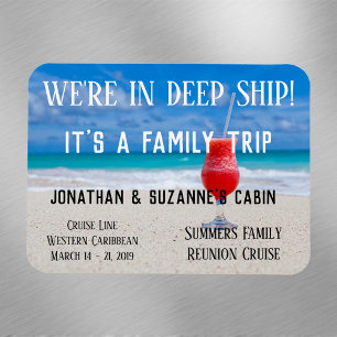 Family Trip Custom Beach Deep Ship Personalize Magnet