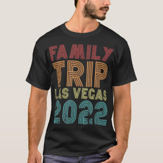 Family Trip Las Vegas 2022 Vacation Matching Vinta T-Shirt