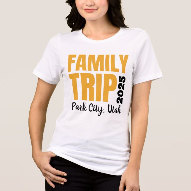 Family Trip Tri-Blend Shirt (Front)