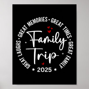 Family Trip Vacation 2025 Matching Group  Poster