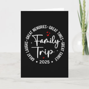 Family Trip Vacation 2025 Matching Summer Group  Card