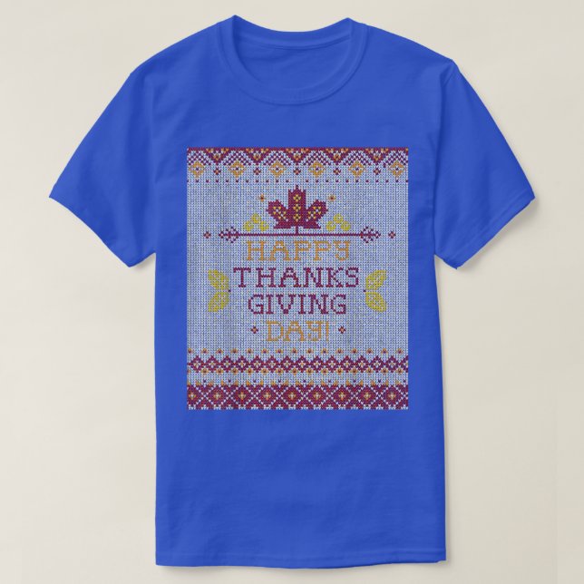Family Ugly Christmast Sweater Funny Happy Thanksg (Design Front)