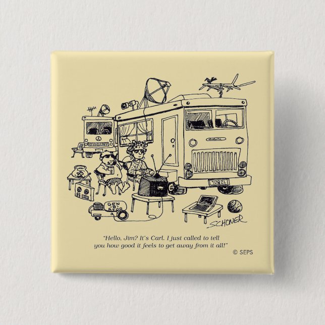 Family Vacation 15 Cm Square Badge (Front)