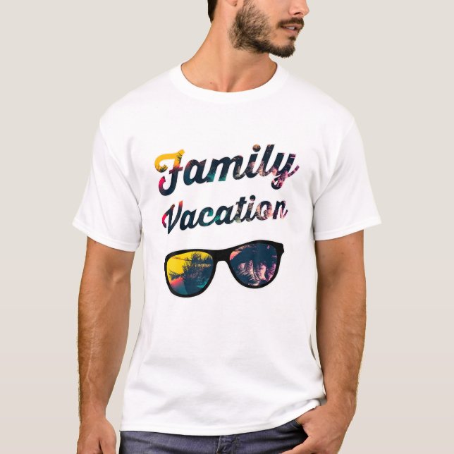 Family Vacation 2021 Summer Matching Beach Vacay M T-Shirt (Front)