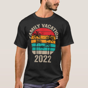 Family Vacation 2022 Beach Tropical Matching Group T-Shirt