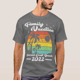 Family Vacation 2022 Vintage Florida Emerald Coast T-Shirt