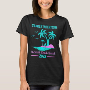 Family Vacation 2022 Vintage Florida Emerald Coast T-Shirt