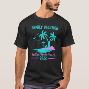 Family Vacation 2022 Vintage Florida Indian Rocks T-Shirt
