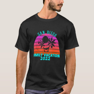 Family Vacation 2022 Vintage San Diego California  T-Shirt