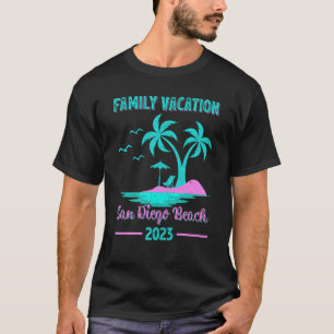 Family Vacation 2023 Palm Tree California San Dieg T-Shirt