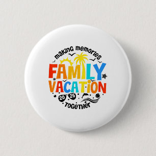 Family Vacation 2025 Beach Matching Family Summer 6 Cm Round Badge